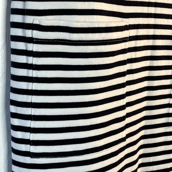 J. Jill Boat Neck Nautical Stripe Striped Cotton T-shirt Dress with Pockets XS - Picture 6 of 14